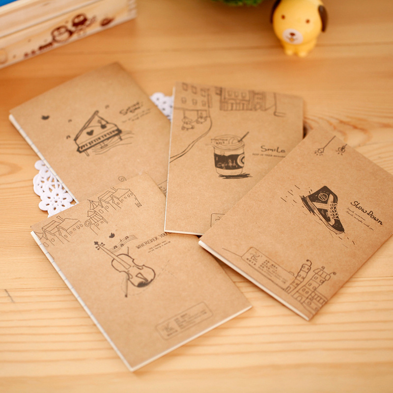 Taobao Gifts Good Time Kraft Paper Notepad Soft Copy 64K Notebook Wholesale Gift