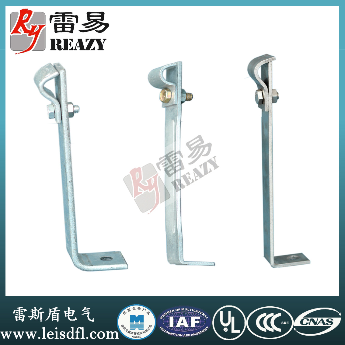 Lightning protection belt bracket lightning protection support card multi-year manufacturers hot galvanized stainless steel lightning protection belt support card spot supply