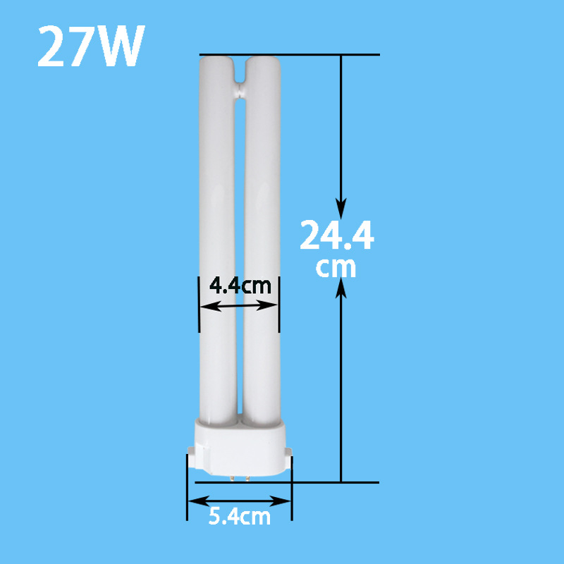 Manufacturer Wholesale Eye Protection Lamp Fluorescent Lamp Hy-18W27W Flat Four-Pin Square Four-Pin Wholesale Indoor Desk Lamp Tube