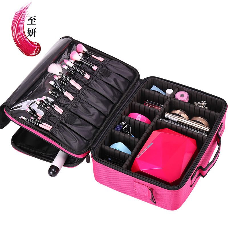 Оптовая фабричная косметичка для визажистов, специальный косметический кейс, большая портативная сумка для макияжа