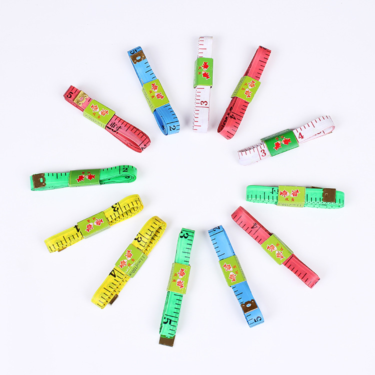 Spot Net gift plastic soft ruler measuring chest circumference soft ruler waist ruler small leather ruler measuring clothing meter three-way ruler