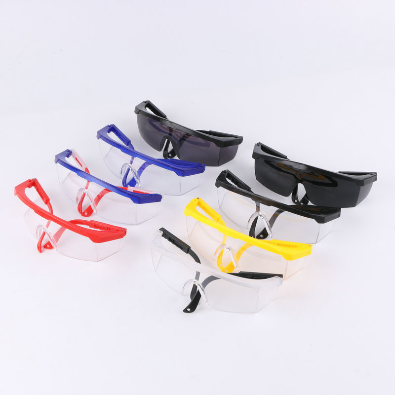Two-color frame telescopic leg glasses wholesale Wind Sand labor protection glasses splash-proof impact-proof goggles manufacturers