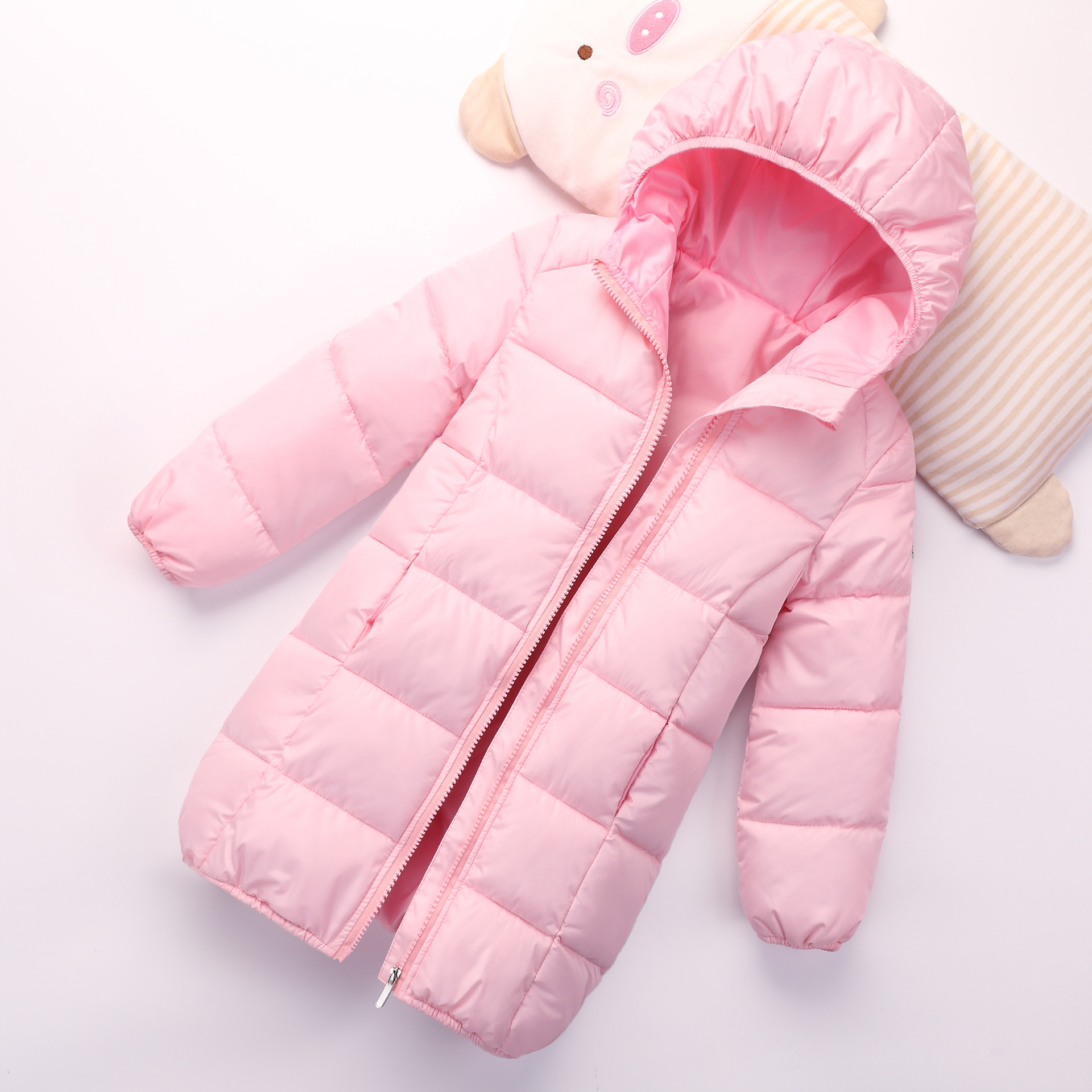 Children's girls down jacket in the long Korean version of thick 2018 new winter children's clothing a generation of small and large Children
