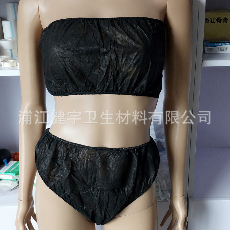 Одноразовый комплект нижнего белья из нетканого материала для сауны/СПА/ванны для ног/косметического салона, обертывание груди при потоотделении