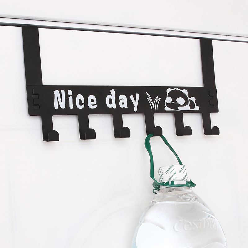 Hook Behind the Door, Punch-Free Clothes Hanger, Door-Back Coat and Hat Rack, Wall-Mounted Bedroom Door Storage Artifact Storage Rack