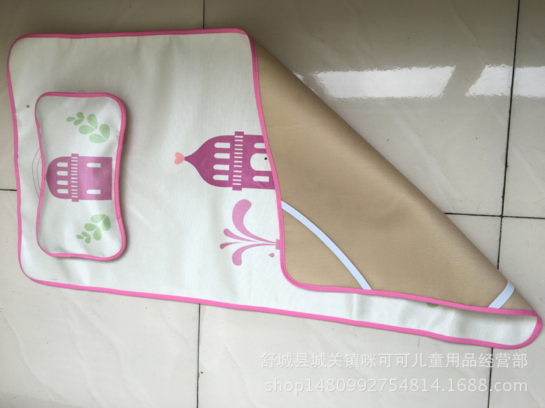 Baby mat newborn Ice Silk children's summer kindergarten mat baby breathable crib baby mat