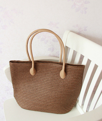 Simple Fashion Handbag Fine Paper Distinguishing Mechanism Straw Bag Beach Casual Women's Bag