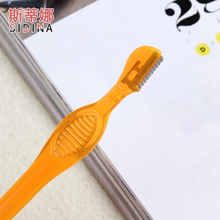 Mini Portable Beauty Eyebrow Knife Stainless Steel Women's Eyebrow Razor Sharp Seat Belt Cover Zhibing Eyebrow Razor