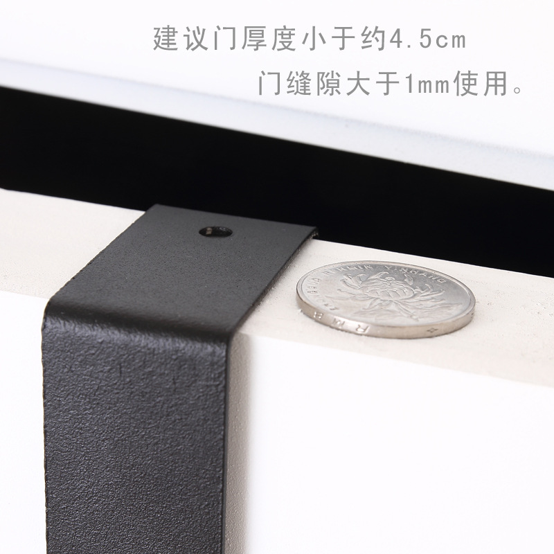 Hook Behind the Door, Punch-Free Clothes Hanger, Door-Back Coat and Hat Rack, Wall-Mounted Bedroom Door Storage Artifact Storage Rack