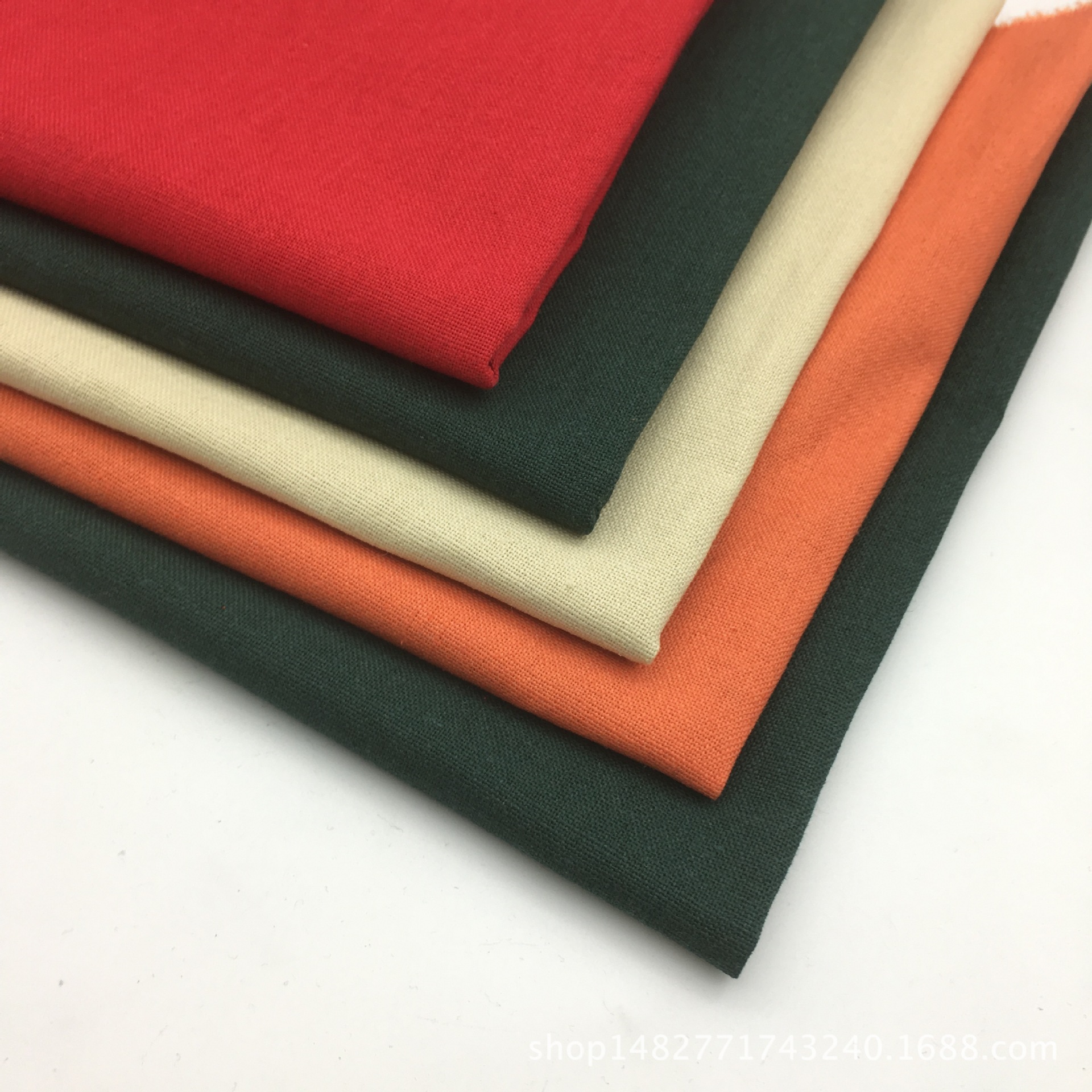 In stock linen cotton fabric solid color linen linen cotton linen clothing cloth cotton linen fabric wholesale