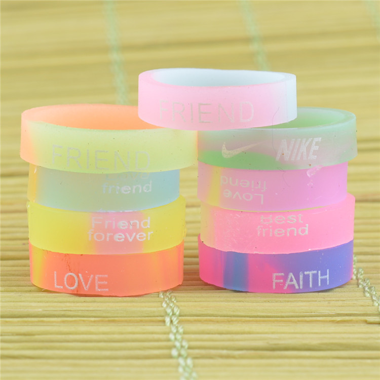 Сияющее силиконовое кольцо с застежкой, женская светящаяся противоскользящая износостойкая накладка на кольцо, персонализированная силиконовая накладка на ногти