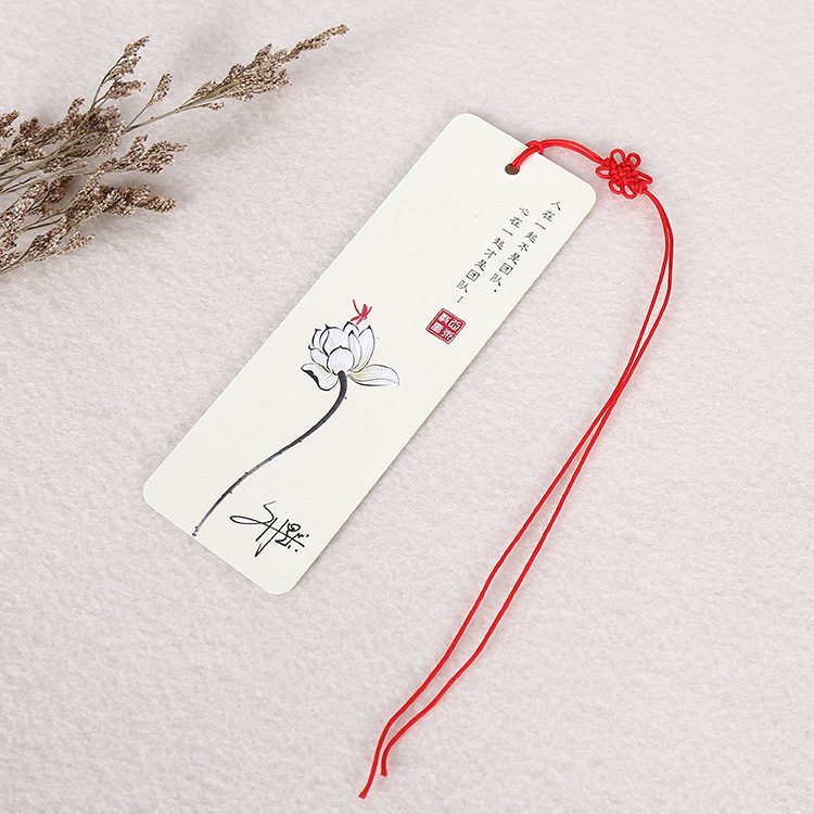 To map all kinds of advertising bookmarks color printing perforated paper bookmarks elegant antique memo bookmarks
