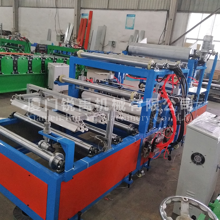 Pearl cotton steel plate laminating production line color steel plate laminating machine