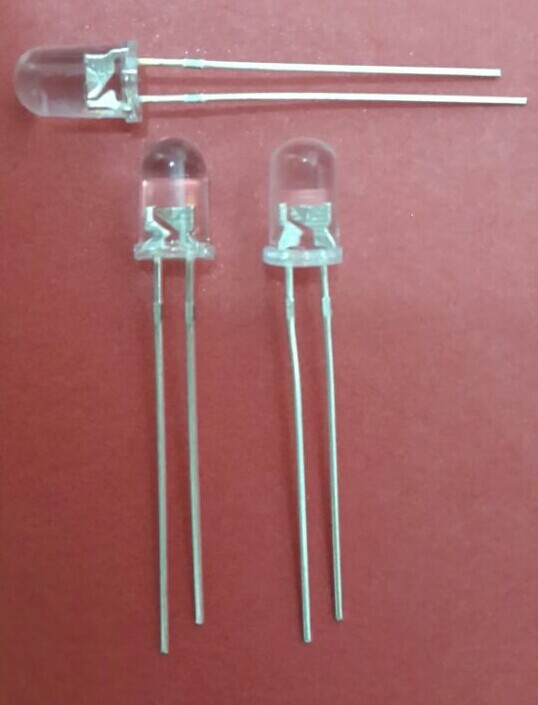 Суперяркая F5 красная, желтая и зеленая двухцветная прозрачная безэлектродная светодиодная трубка 5MM красная двухцветная светодиодная лампочка с двумя ножками