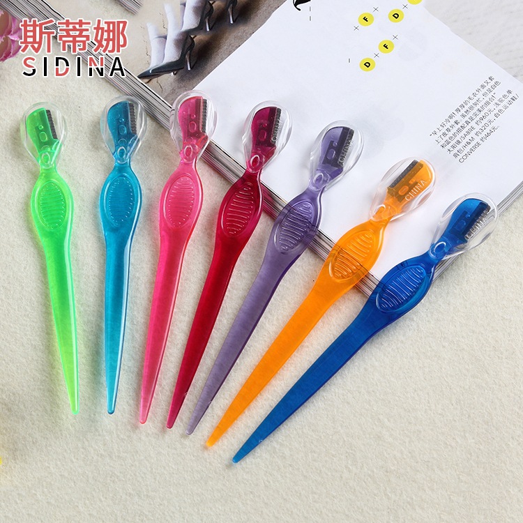 Мини портативный бьюти нож для бровей из нержавеющей стали, бритва для бровей для женщин, острый чехол для ремня безопасности, бритва для бровей Zhibing