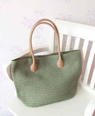 Simple Fashion Handbag Fine Paper Distinguishing Mechanism Straw Bag Beach Casual Women's Bag