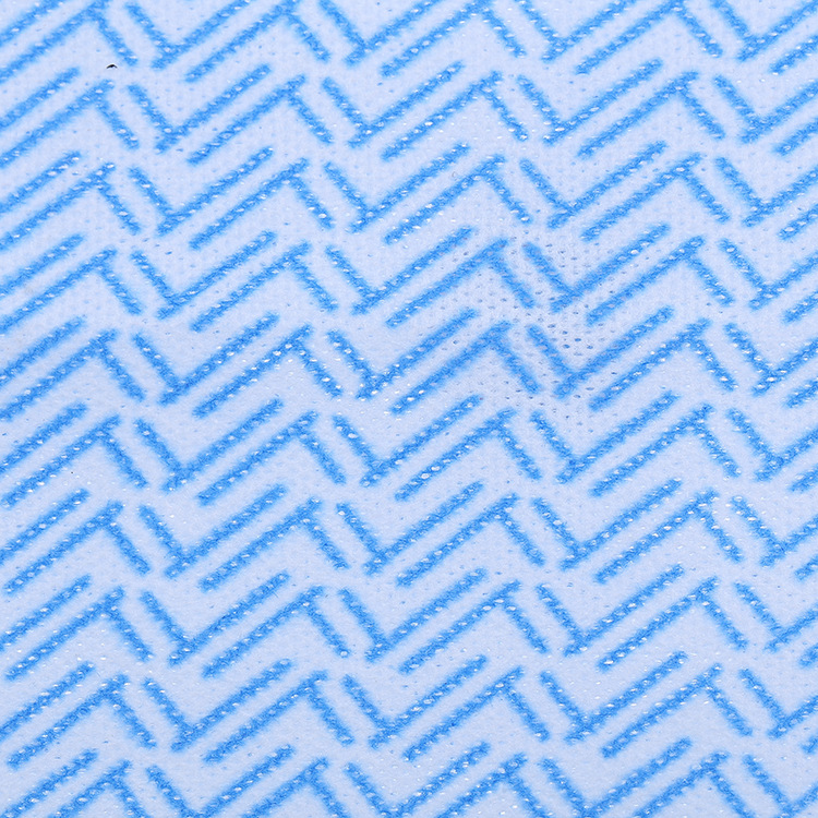 Printed Spunlace Non-Woven Fabric Cleaning Wipe Roll Herringbone Pattern Factory Direct Supply Spunlace Cloth