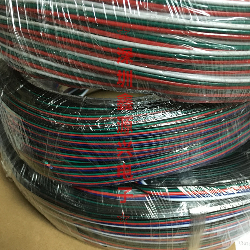 5-core LED light bar Cable 5p LED light bar extension cable 22AWG RGBW color cable 5PIN pure copper