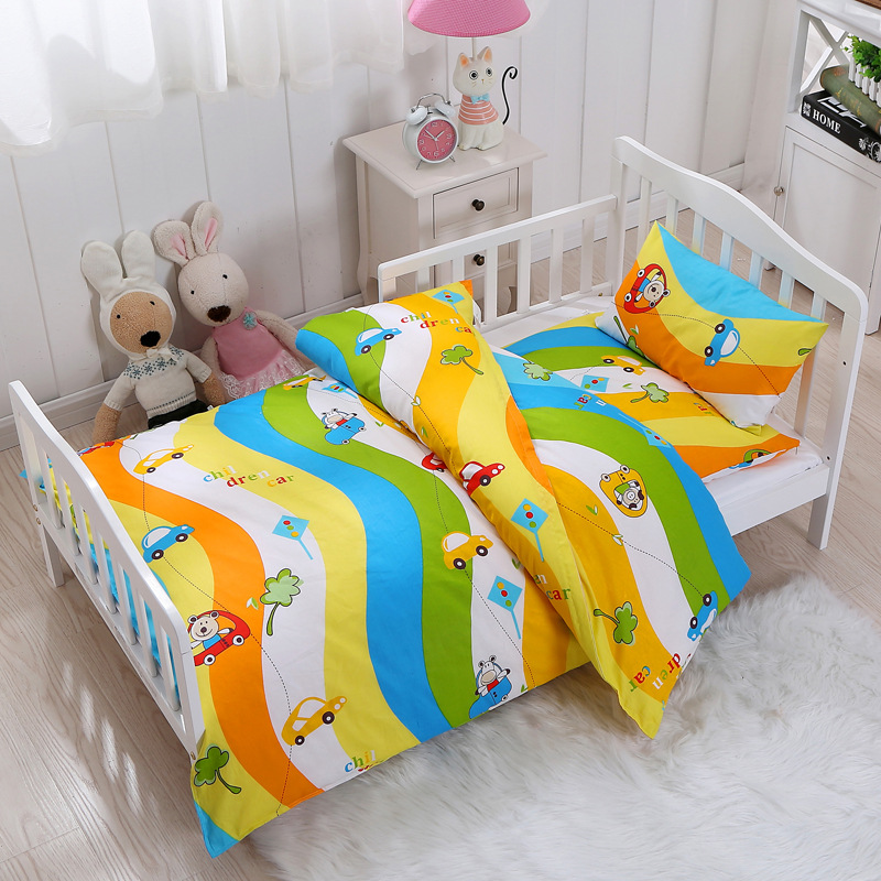 Оптовая продажа одеял из чистого хлопка Antong Beibei, мультяшные одеяла для детского сада, комплект из трех и шести предметов