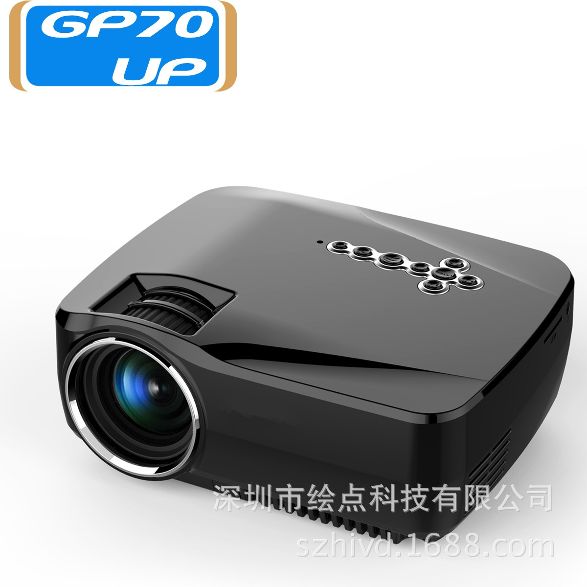 Multi-language GP70UP Portable Home High-definition Projector Android WIFI Bluetooth Mobile Phone Same-screen Online Handheld Shadow