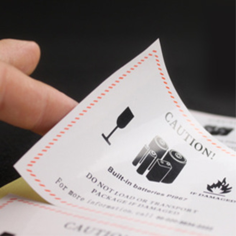 Customized Self-Adhesive Printing Paper Coated Paper Pvc Transparent Label Sticker Production Certificate Sealing Sticker Design