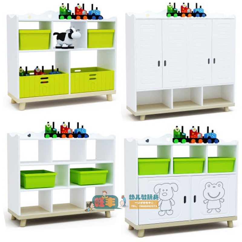 Новый шкаф для детского сада, европейский стиль, комбинированный шкаф, шкаф для игрушек, книжная полка, белый