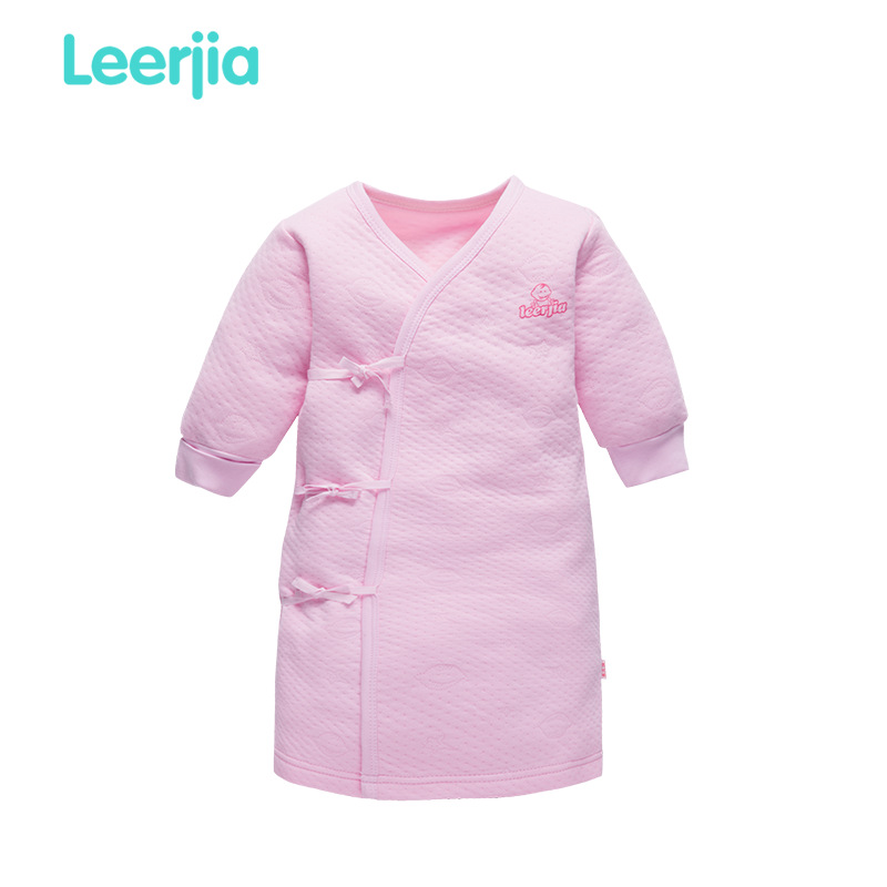 Фабричные детские пижамы для новорожденных с жаккардовым узором, теплые ночные сорочки