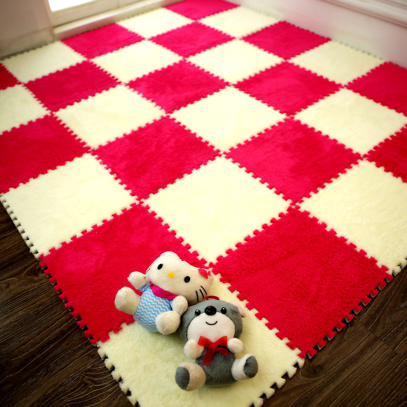 Baby Crawling Mat Spliced Floor Mat Carpet Suede Mat Full Puzzle Game Mat Fence Kidsren's Foam Floor Mat Blanket