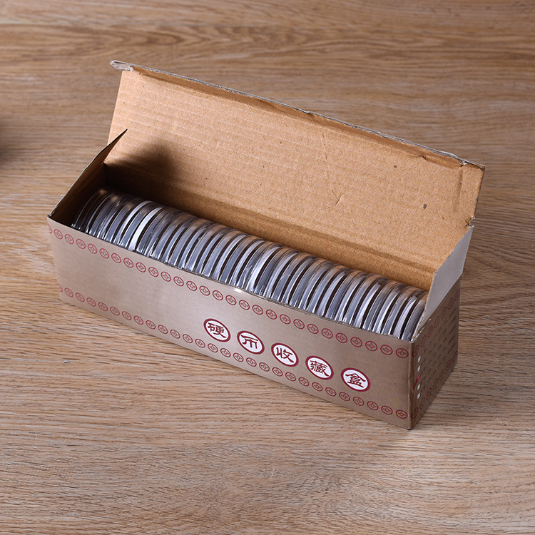 Special Sale Round Box with Inner Pad Silver Dollar Commemorative Coin Coin Collection Protection Box Coin Box Ancient Money Storage