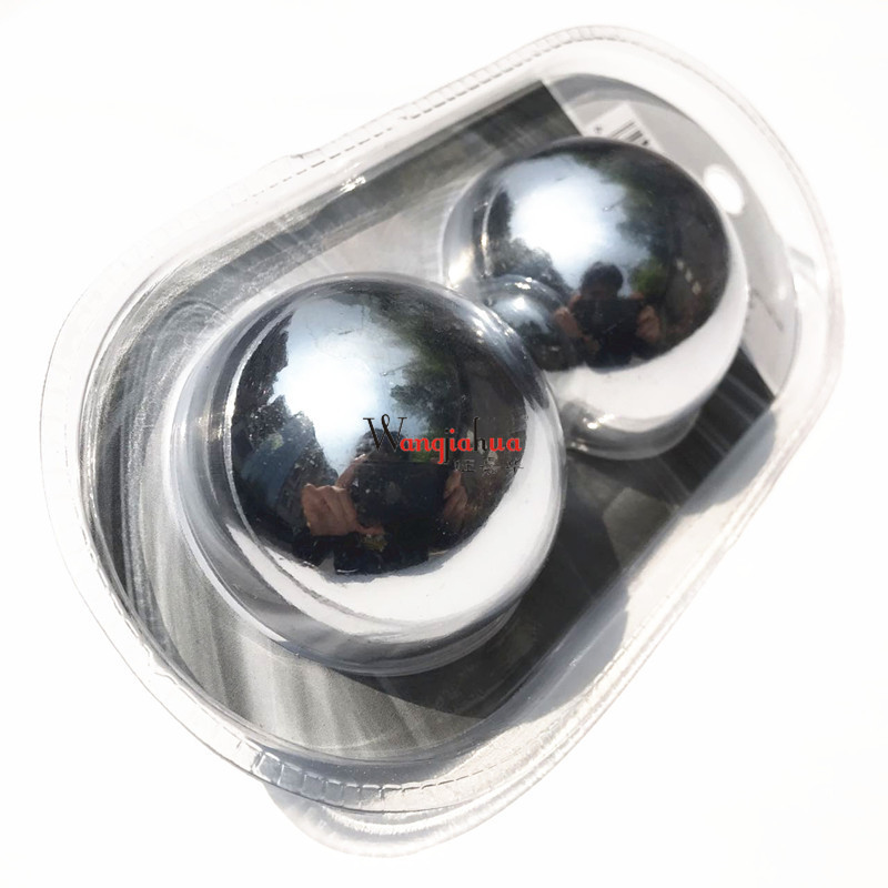 Fitness Steel Ball Baoding Iron Ball for the Elderly Kang Solid Handball Massage Turning and Holding Health Health Ball 55mm Suction Card Package