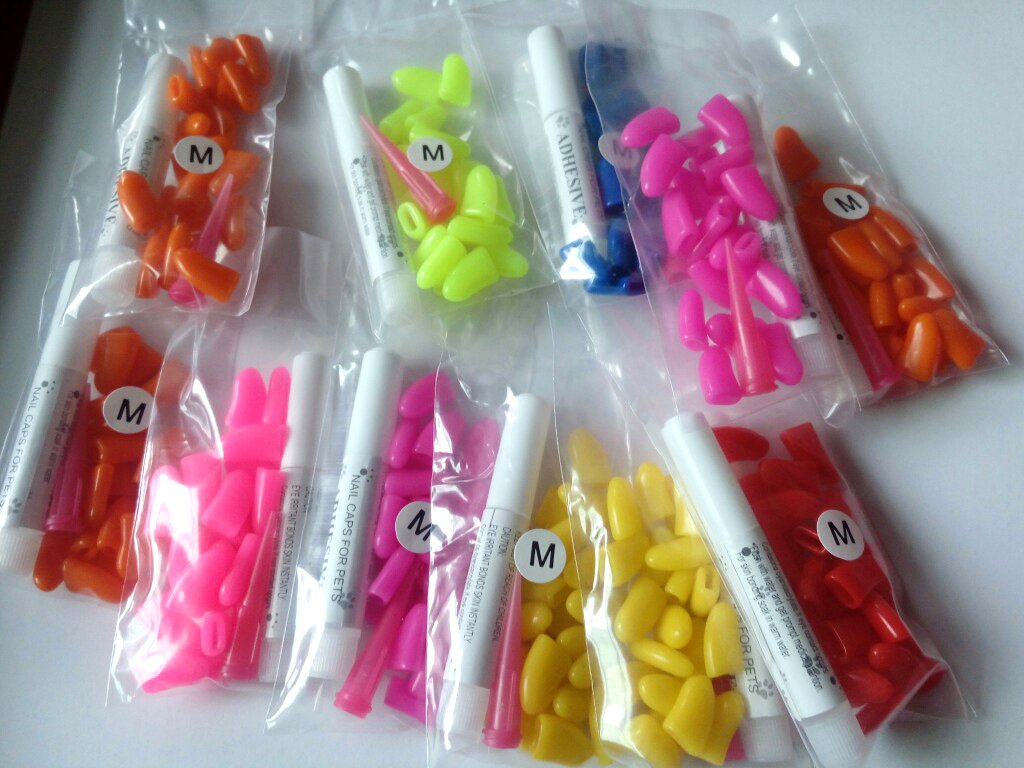Bag nail caps pet nail cover pet anti-scratch nail cover