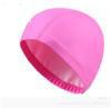 Pu Coated Fabric with Logo, Pure Color, Ear Protection, Breathable and Non-Stretching, Adult Unisex Pure Color Swimming Cap