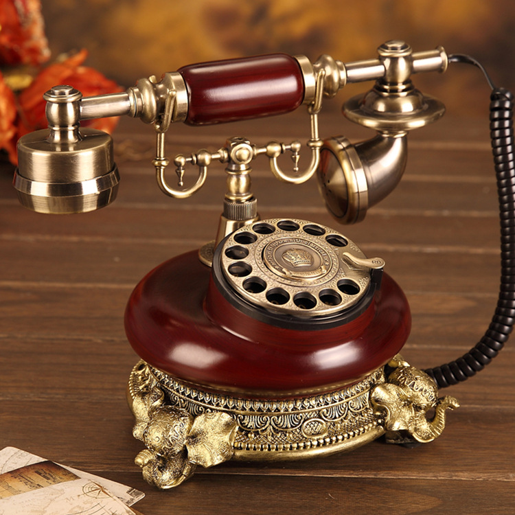 Zhizhen retro telephone home landline American telephone new creative rotating antique telephone European gift