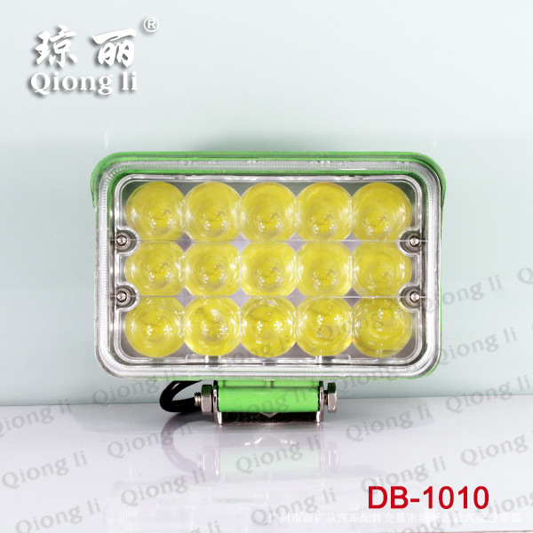 Производитель Deba, Qionli светодиодный мощный рабочий свет, прожектор, вспомогательный свет, зеленый лист, 5-дюймовая квадратная линза