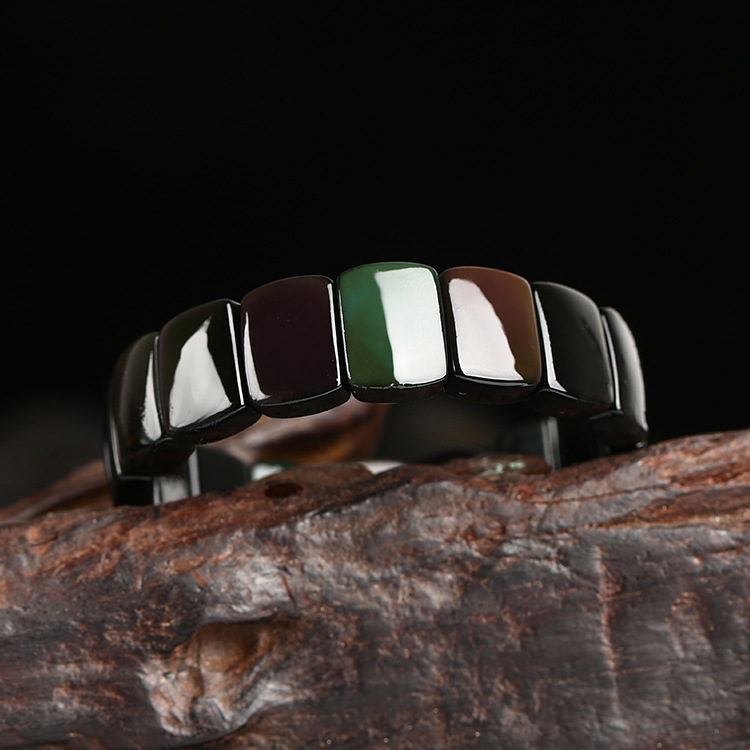 Natural rainbow eye obsidian bracelet for men and women brave beads lovers Crystal wholesale