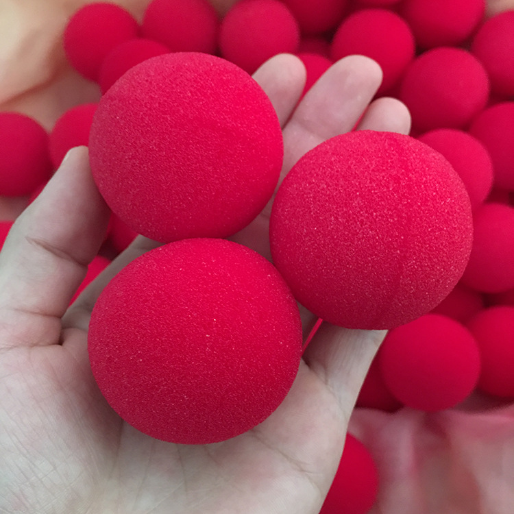 Factory Direct Sales Big Red Sponge Ball Clown Nose Magic Ball Props Magic Performance Magic