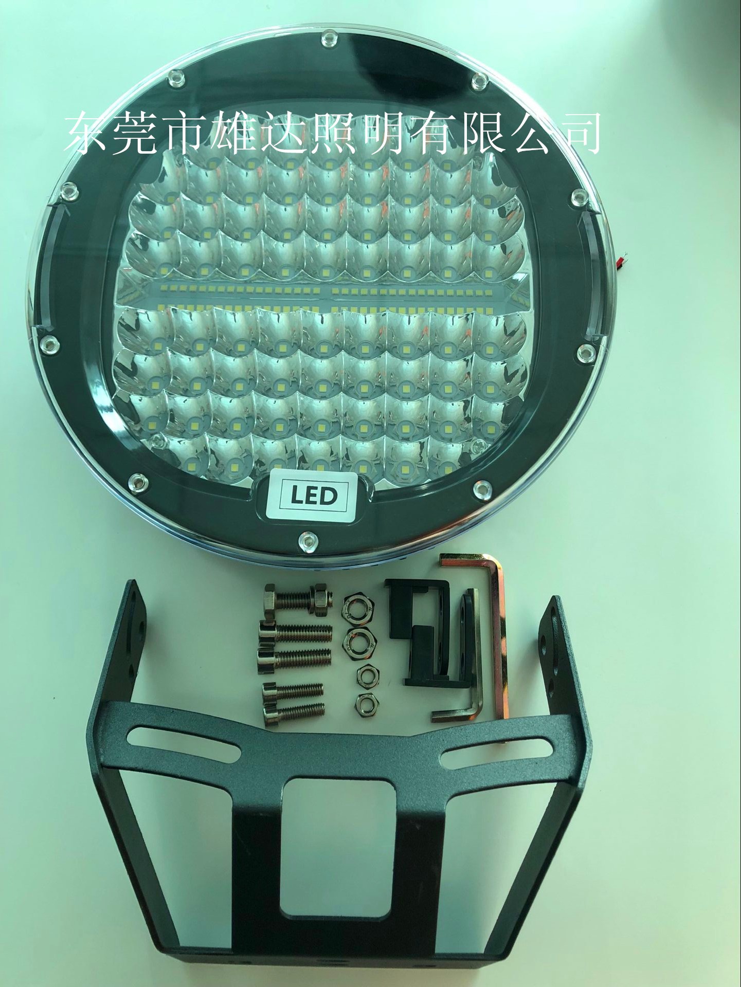 9-inch car LED work light 414W two-color round off-road vehicle light engineering light, Spotlight