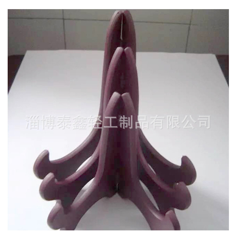 Factory supply imitation wood plastic tray holder clock holder Pu'er tea cake plastic tray holder