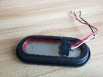 6-inch LED Oval light rear taillight Bo plastic car Oval taillight 6inch motorcycle Angel