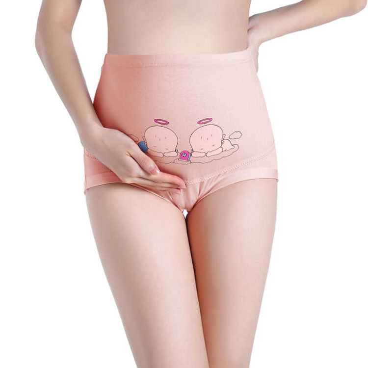 Оптовая продажа хлопковых трусов для беременных женщин большого размера с высоким поясом