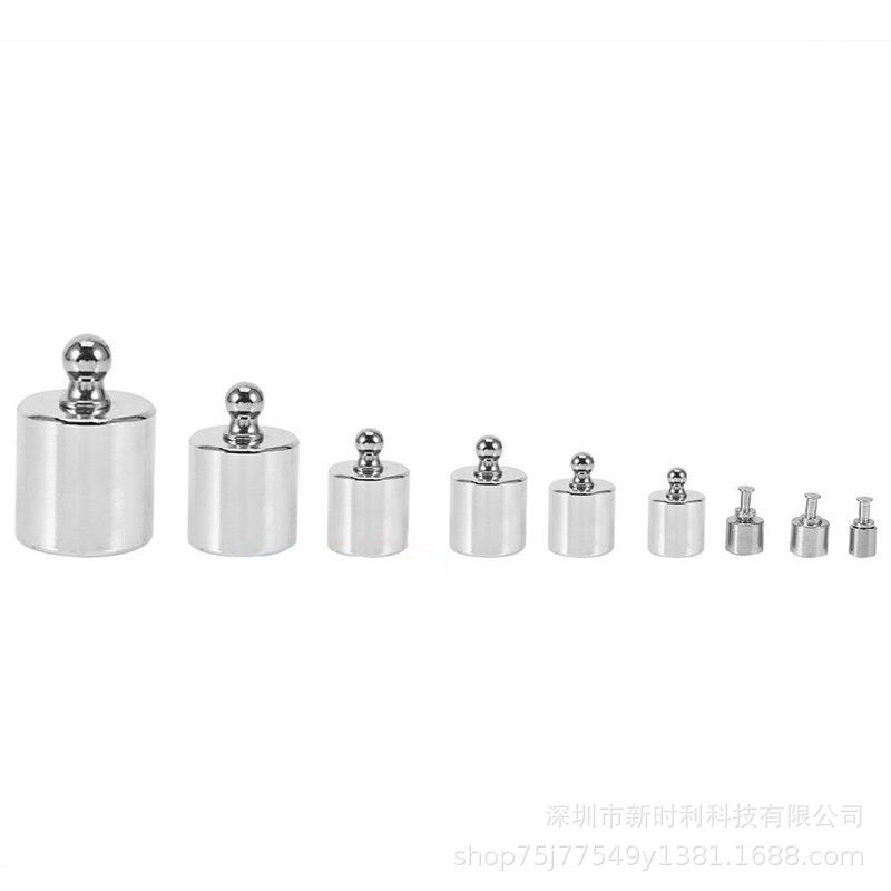 17pcs 10mg-100g Student Set Weight Steel Chrome Standard Weight