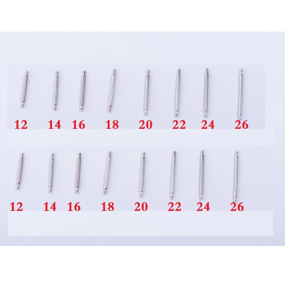Wholesale stainless steel semi-full steel raw ear needle/raw ear bolt watch ear spring rod watch shaft strap accessories