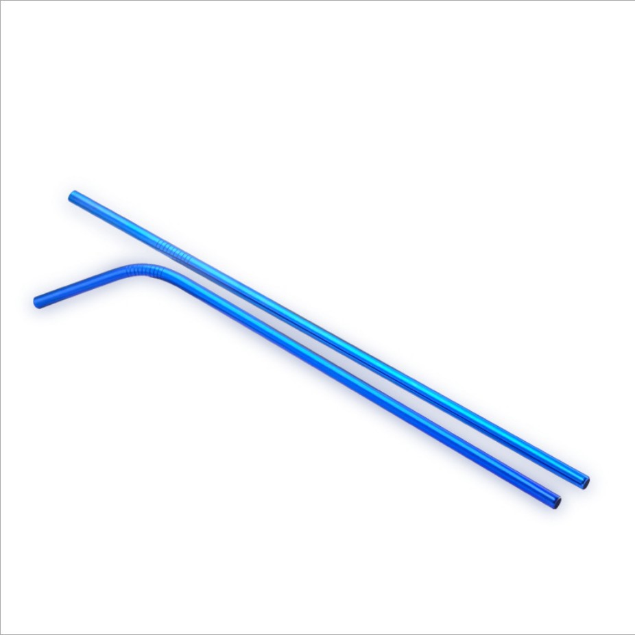 Cross-border exclusive for 304 stainless steel straw bubble tea straw food grade metal straw Amazon straw