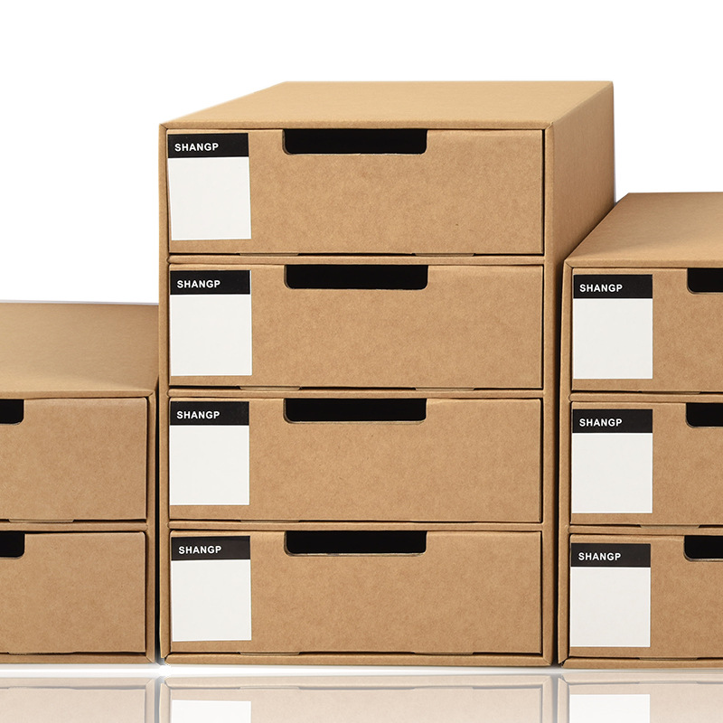 Factory wholesale A4 paper desktop storage box student file storage organizing box multi-layer drawer storage cabinet