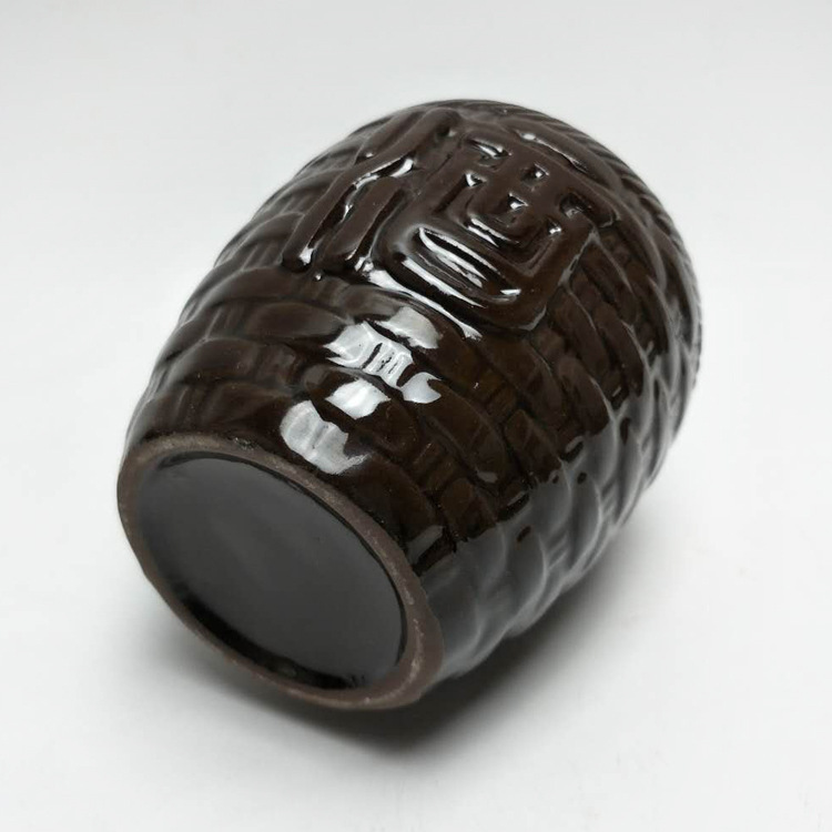 Yixing ceramic wine jar 1kg factory direct supply soil ceramic wine jar wine pot empty wine bottle sealed with lid