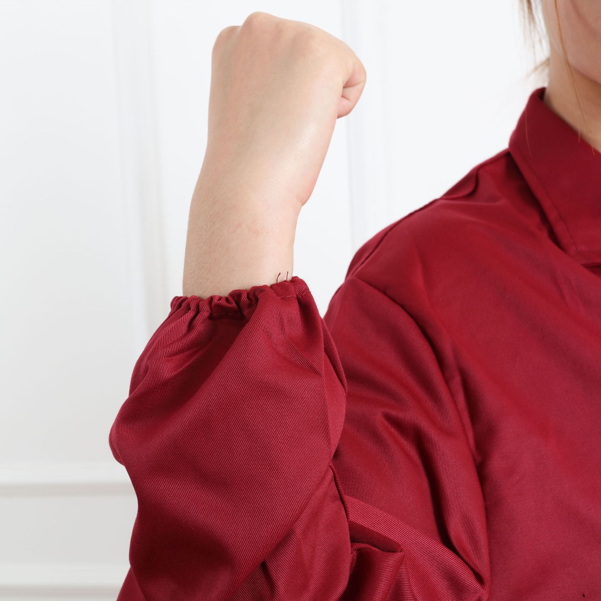 Self-produced blue coat labor protection tooling men's and women's long sleeve dust-proof clothing custom advertising logo work clothes