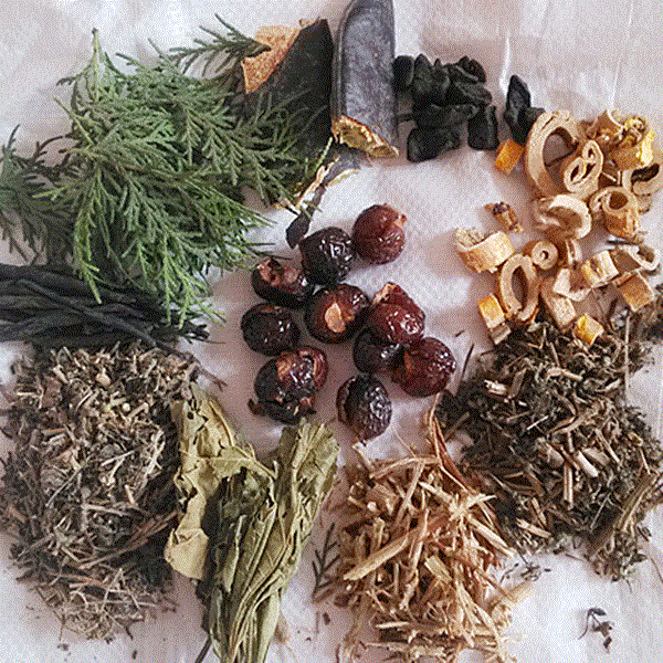 Chinese Herbal Shampoo Bag, Shampoo Bag, Shampoo Powder, Chinese Herbal Shampoo Bag, Platycladus Orientalis Leaf, Mulberry Leaf, Kuding