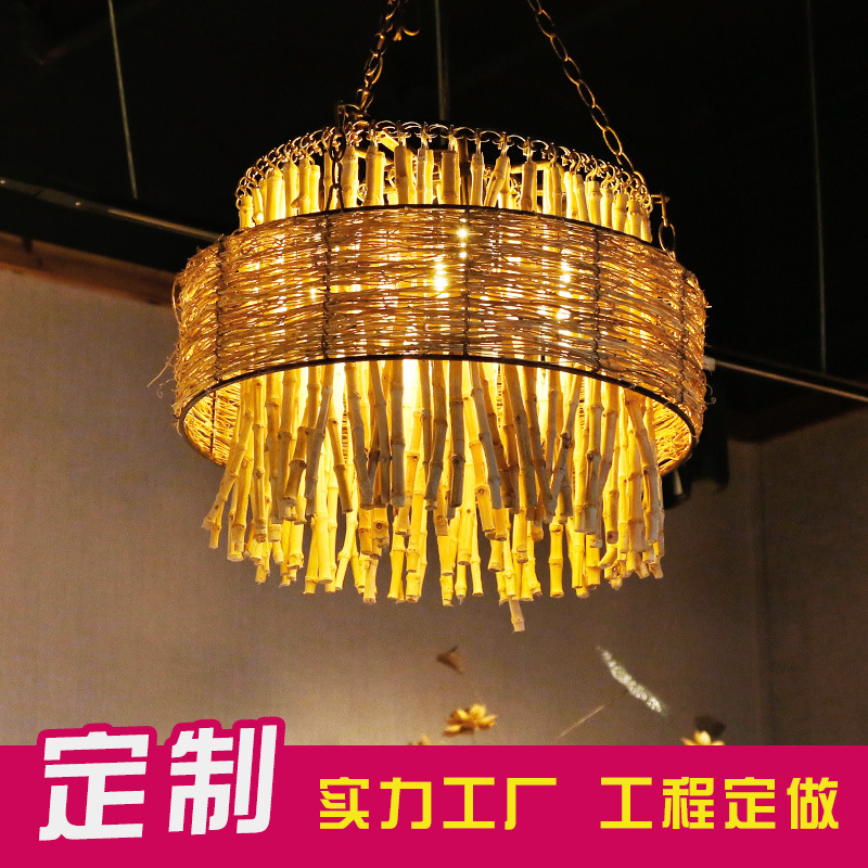 Нестандартные инженерные кастомные декоративные элементы, плетеные изделия из бамбука и ротанга, ручные декоративные подвески, украшения для чайной комнаты