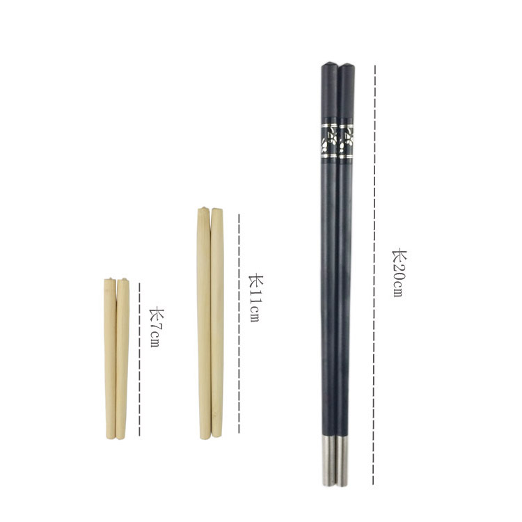 Hotel Disposable Chopstick Heads That Can Be Replaced, Hot Pot Restaurant Splicable Alloy Heads, One Person One Chopstick, Bamboo Hot Pot Special