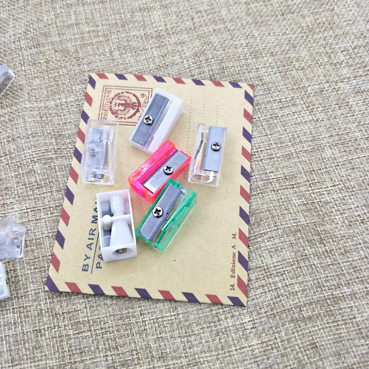 Tiktok Net red factory direct transparent white safety pencil sharpener core pencil sharpener pencil knife core universal cutting